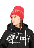 Beanie Logo Red Effemme
