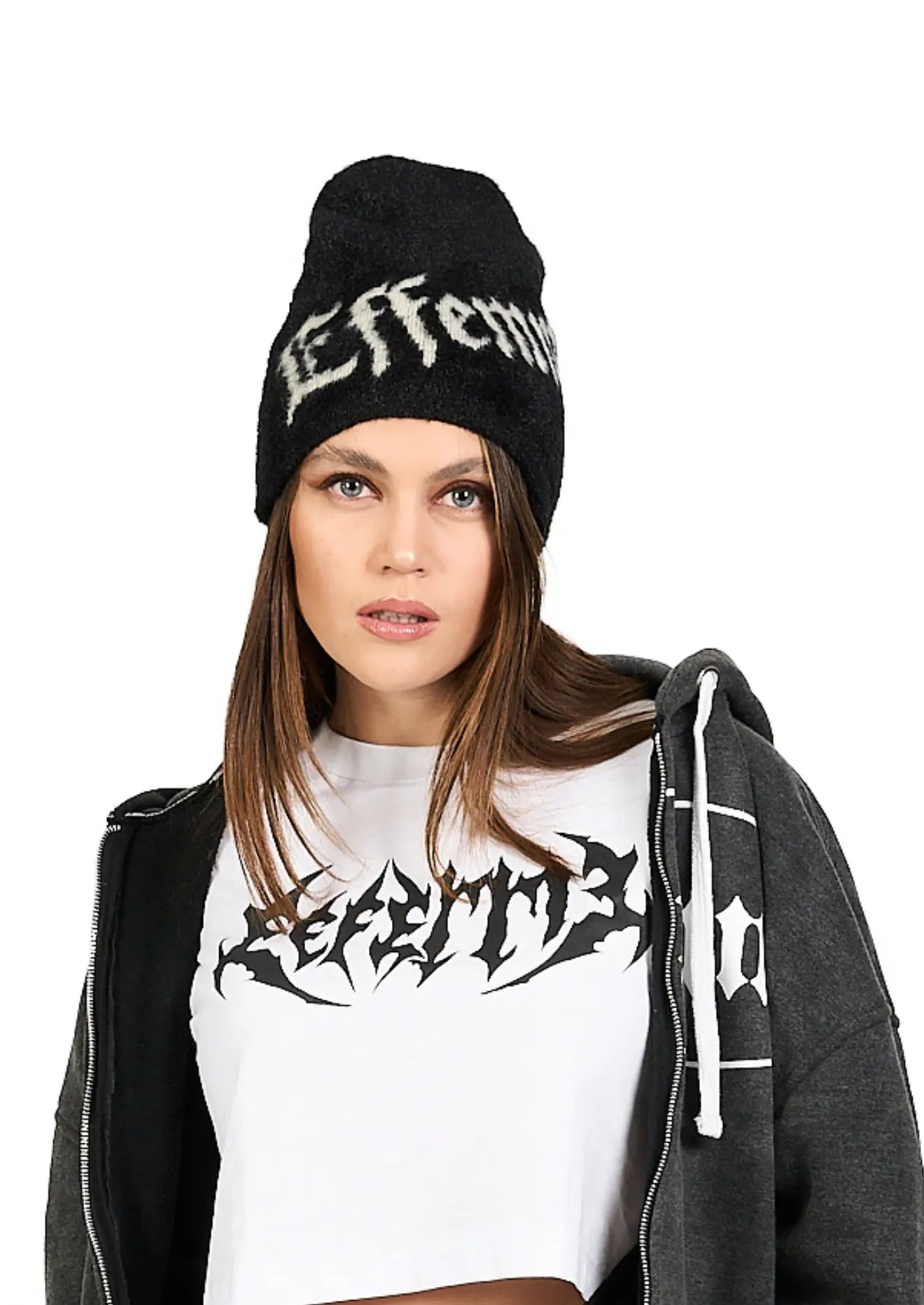 Beanie Logo blck Effemme