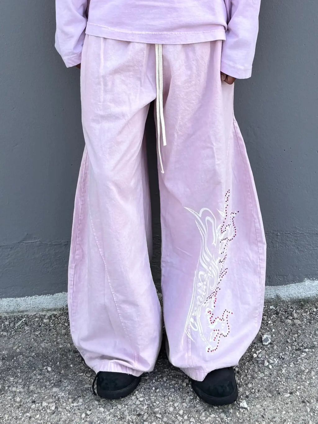 Runway Wide Pants Pink