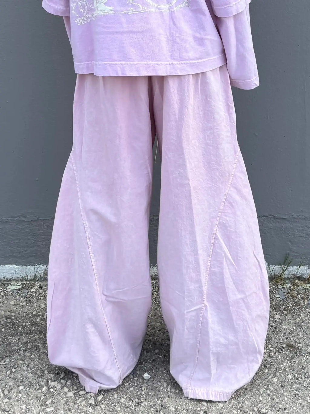 Runway Wide Pants Pink