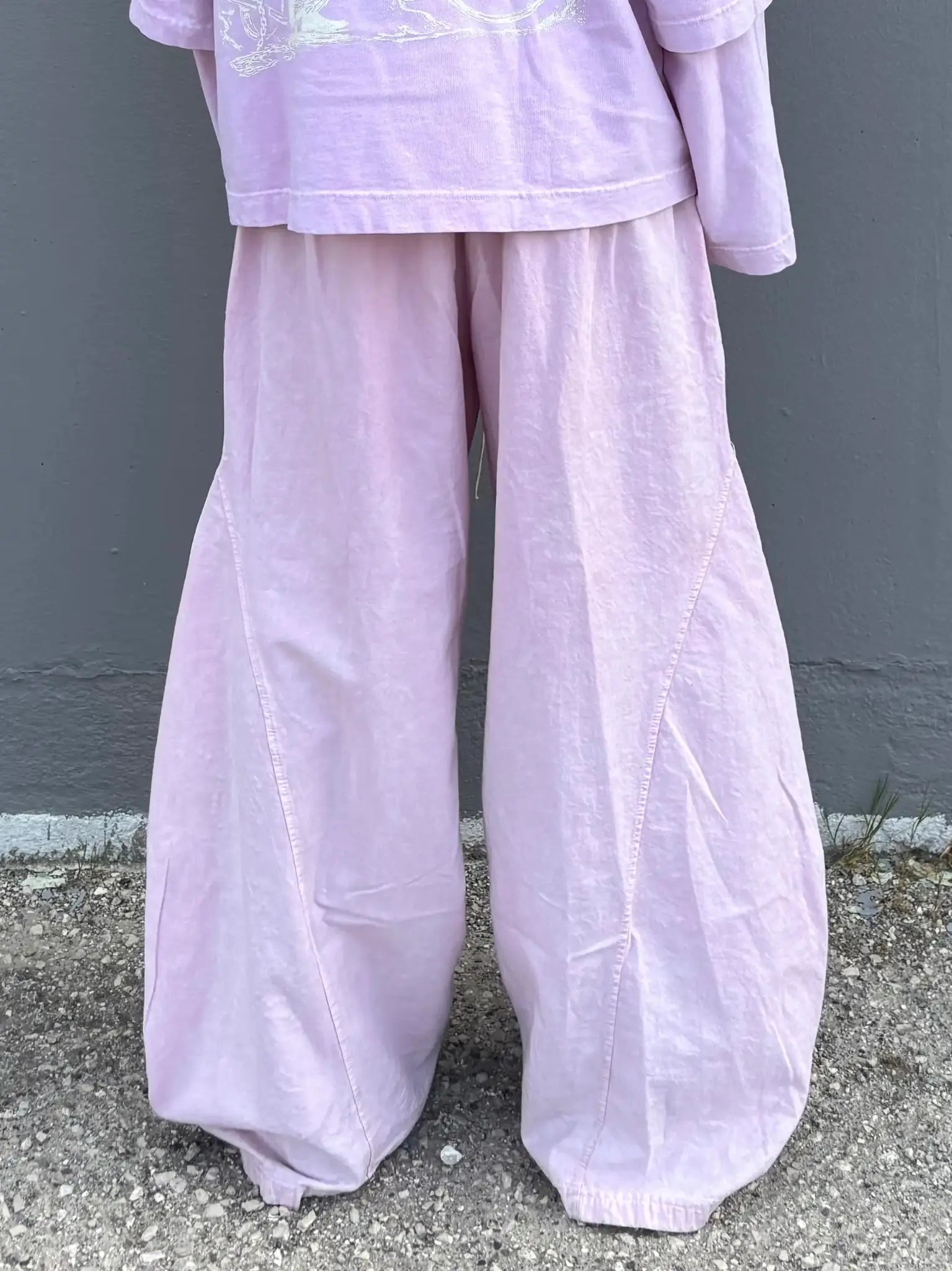 Runway Wide Pants Pink