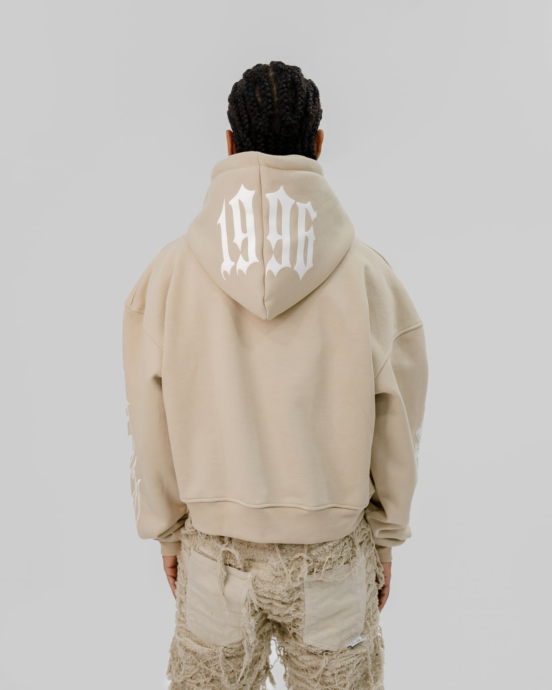 Hoodie Flame Beige