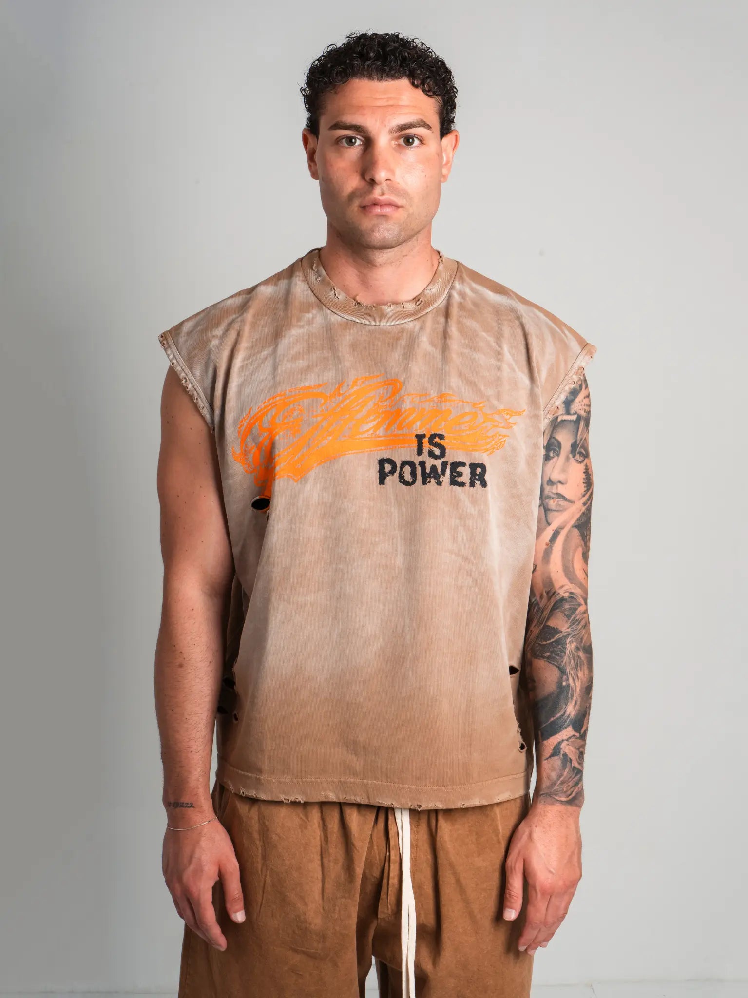 TANK LOVE POWER BROWN