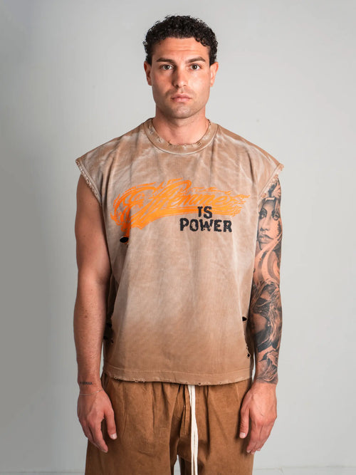 TANK LOVE POWER BROWN