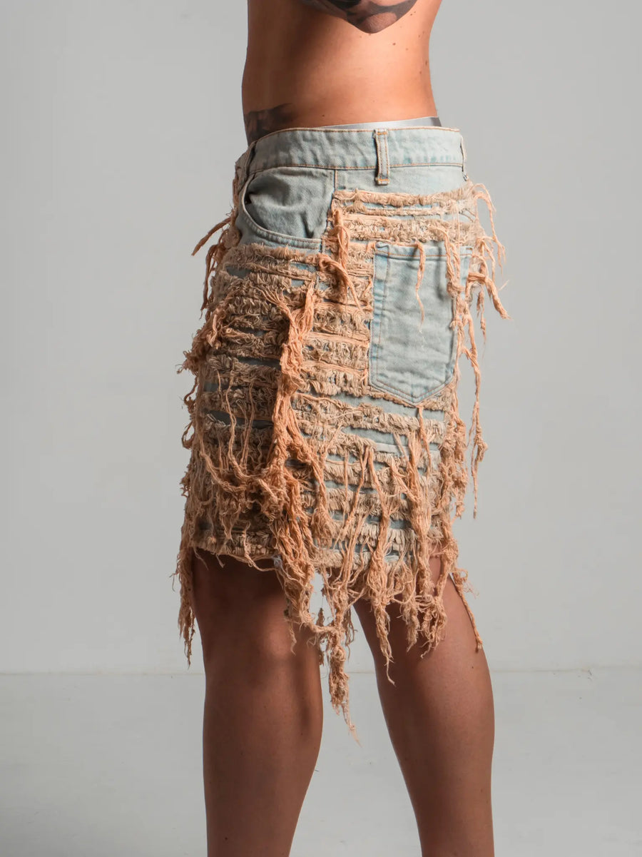 Short Extra Patch Vintage Wash