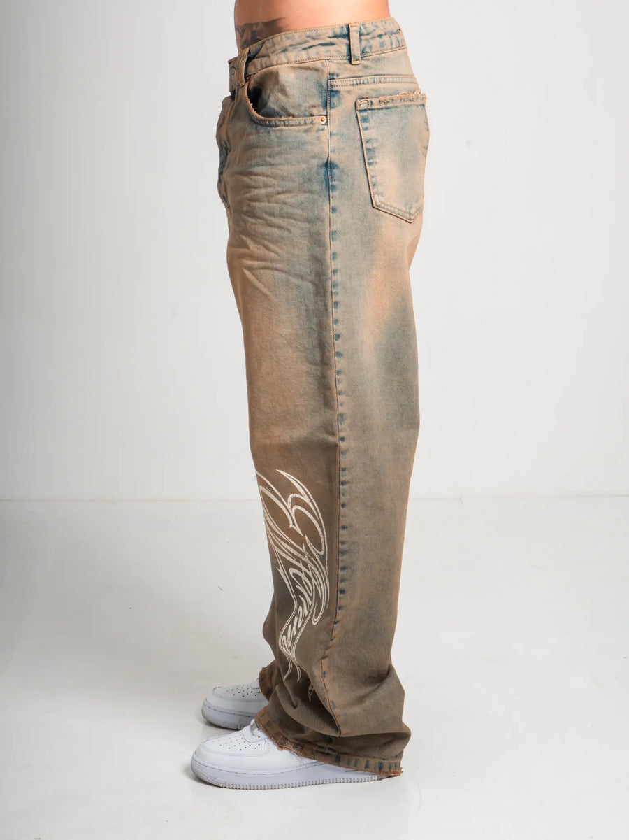 DENIM BAGGY WORKER