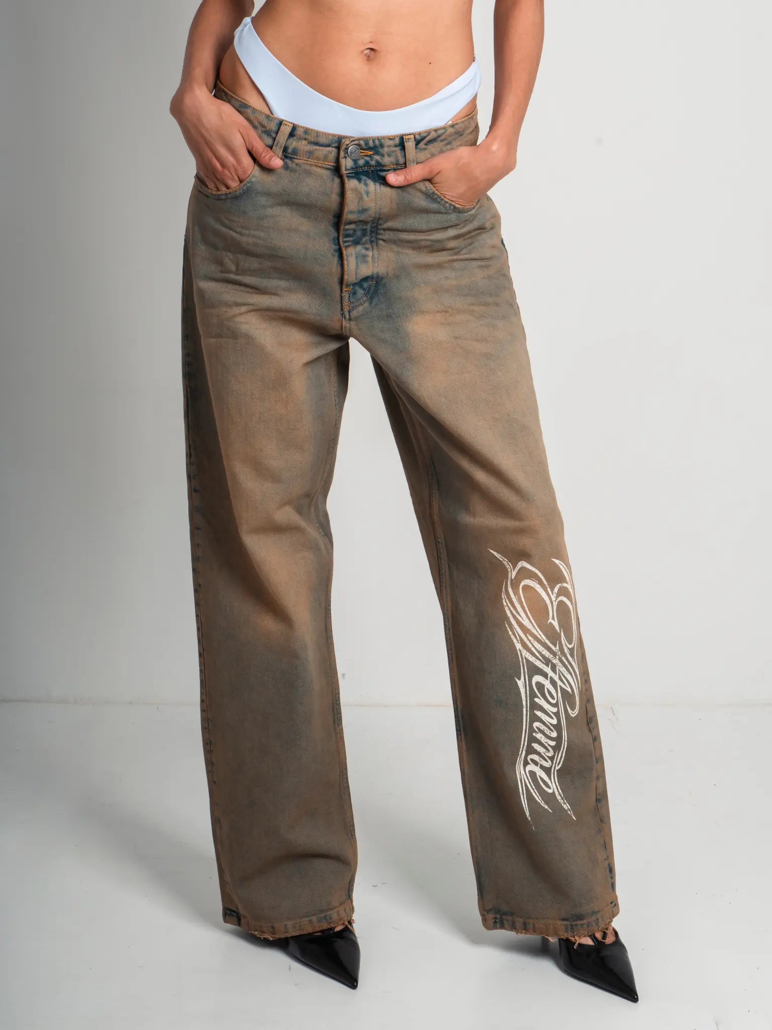 DENIM BAGGY WORKER