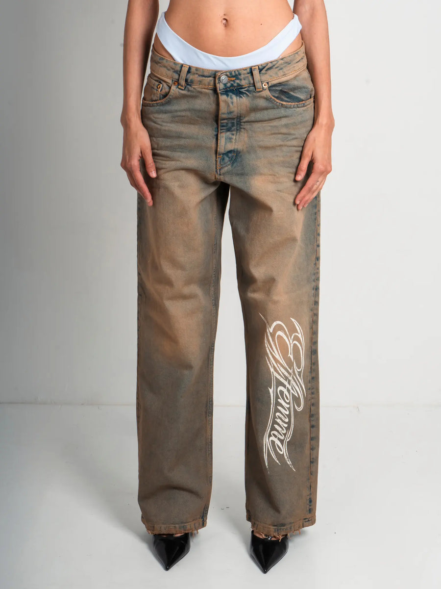 DENIM BAGGY WORKER