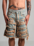 Short Double Denim 02 Vintage Wash