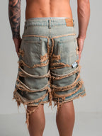 Short Double Denim 02 Vintage Wash
