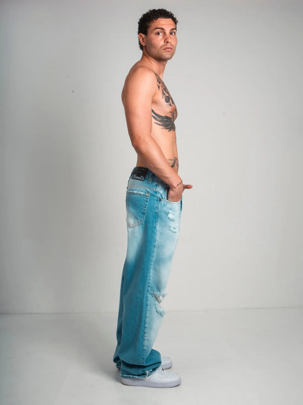 DENIM BAGGY BROKEN