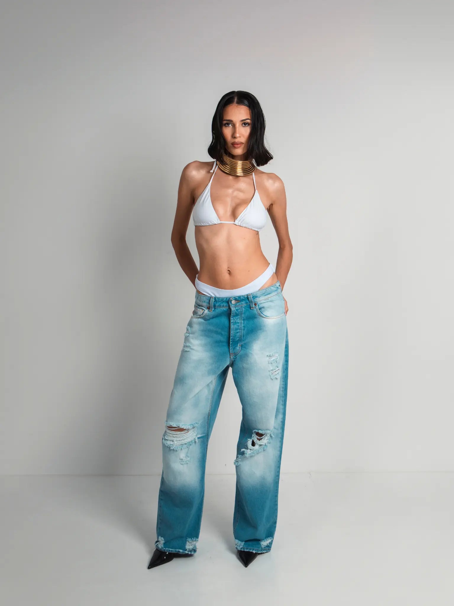 DENIM BAGGY BROKEN