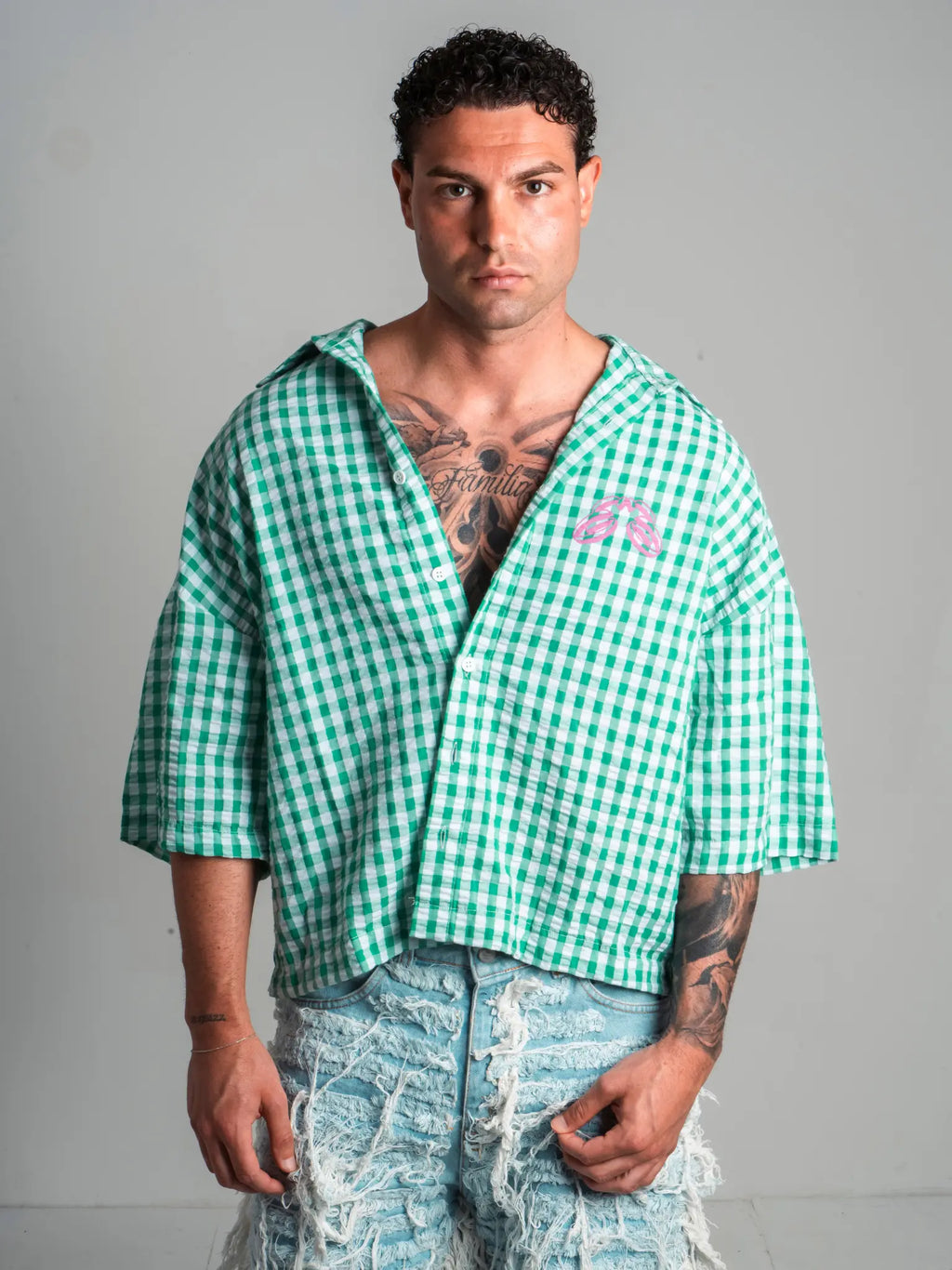 Shirt square green