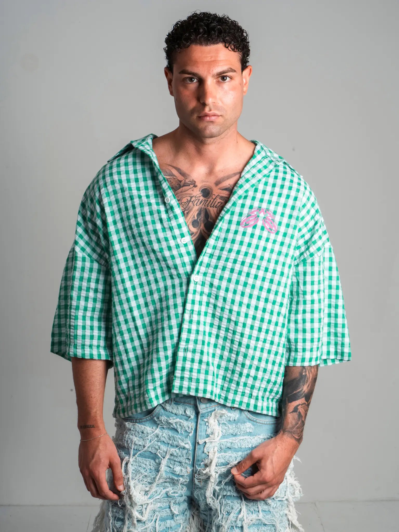Shirt square green