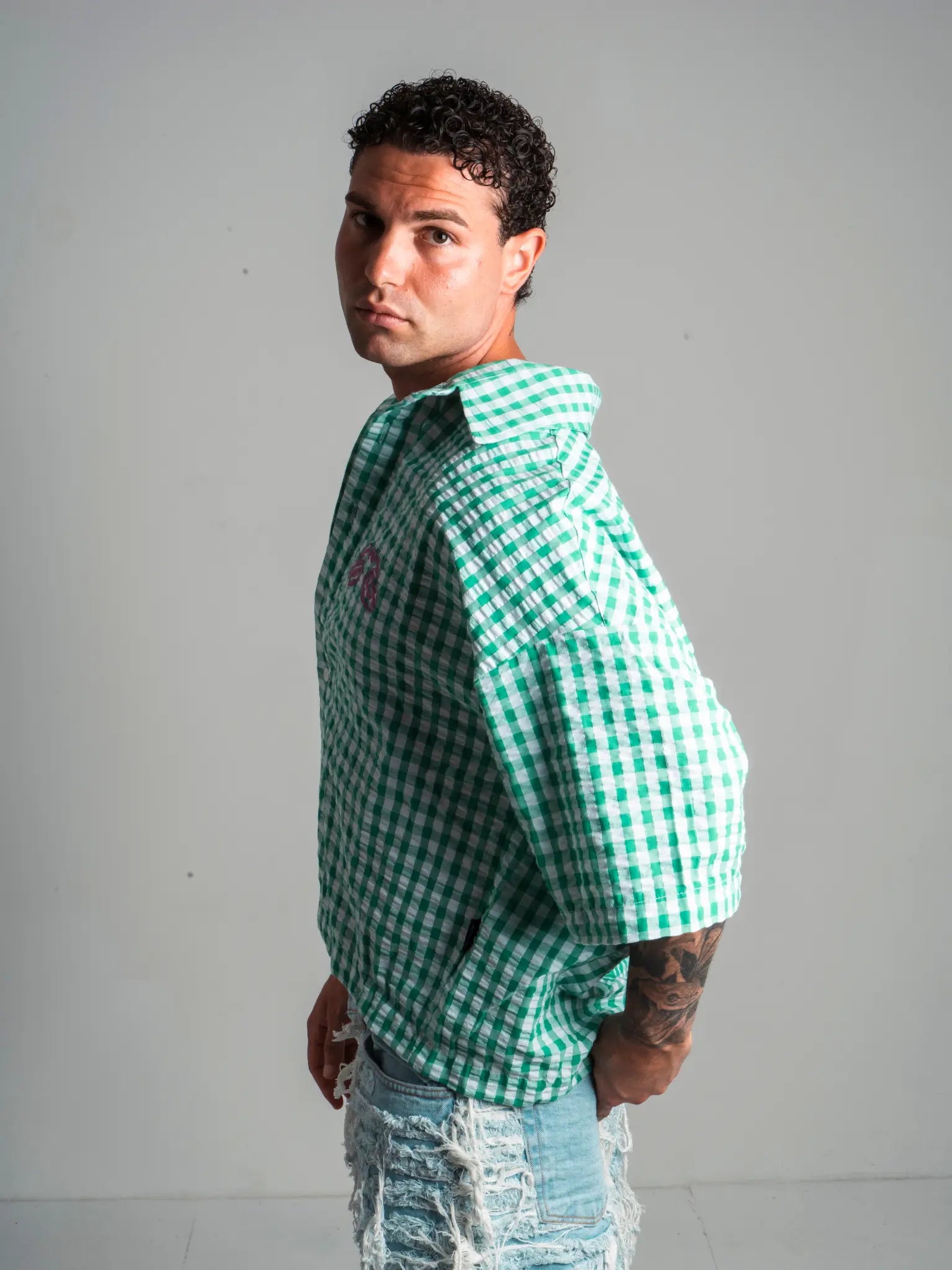 Shirt square green