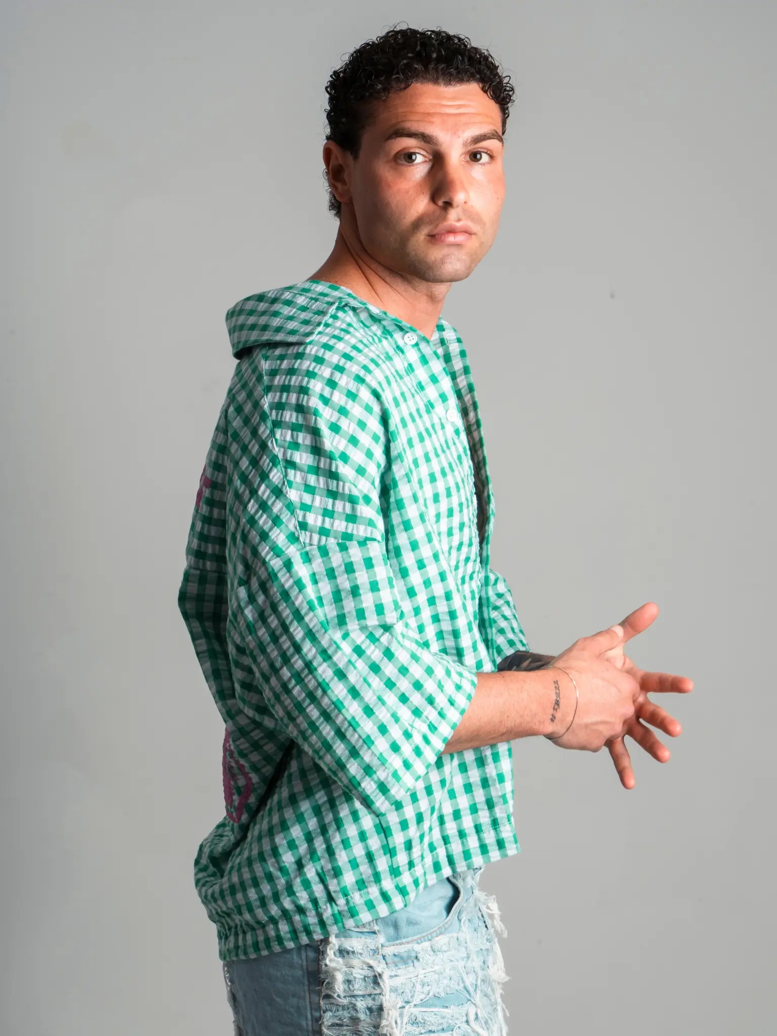 Shirt square green