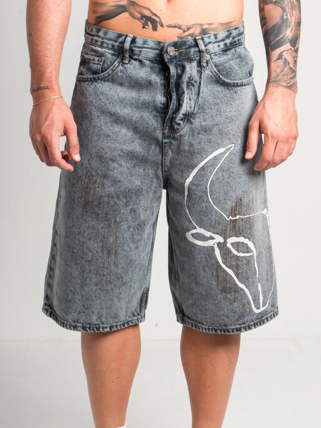 DENIM SHORT DARK GOAT