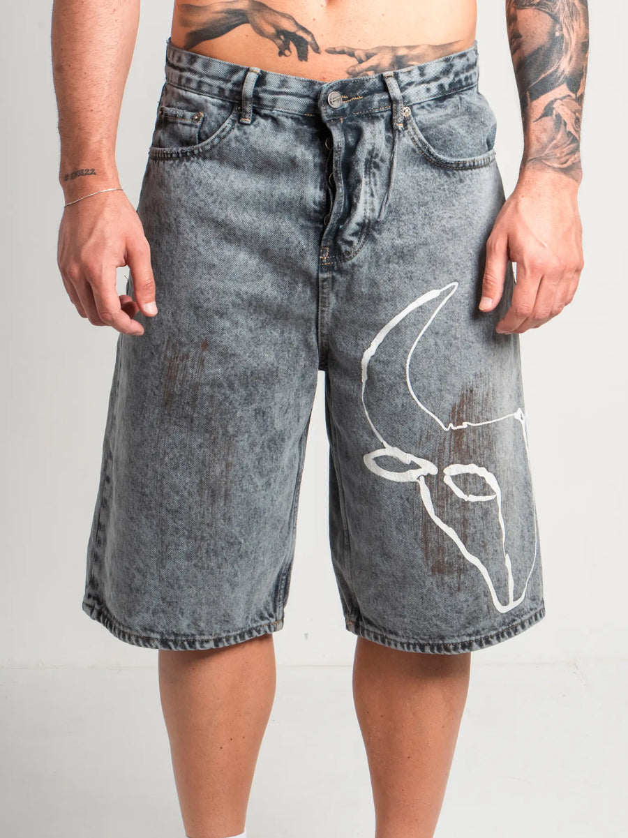 DENIM SHORT DARK GOAT