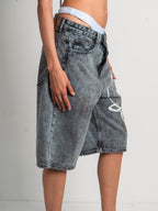DENIM SHORT DARK GOAT