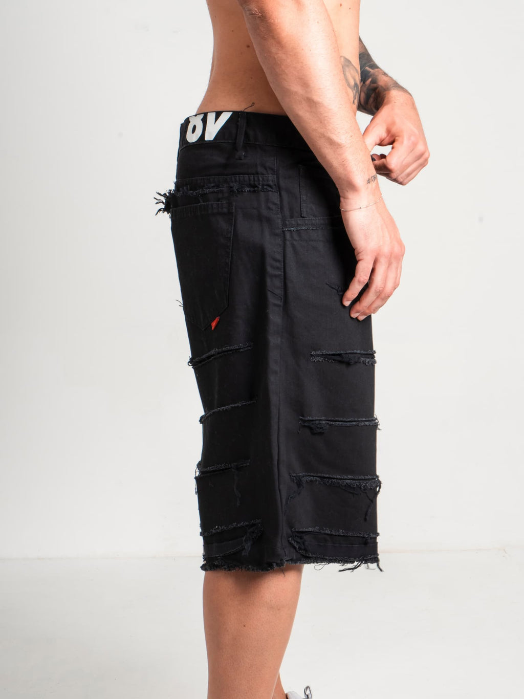 Bermudas Double Denim negro Effemme Exclusive Lab