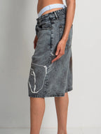 DENIM SHORT DARK GOAT