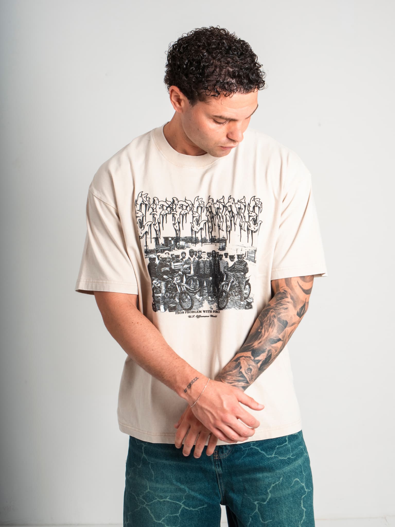 Tee Crowd Beige