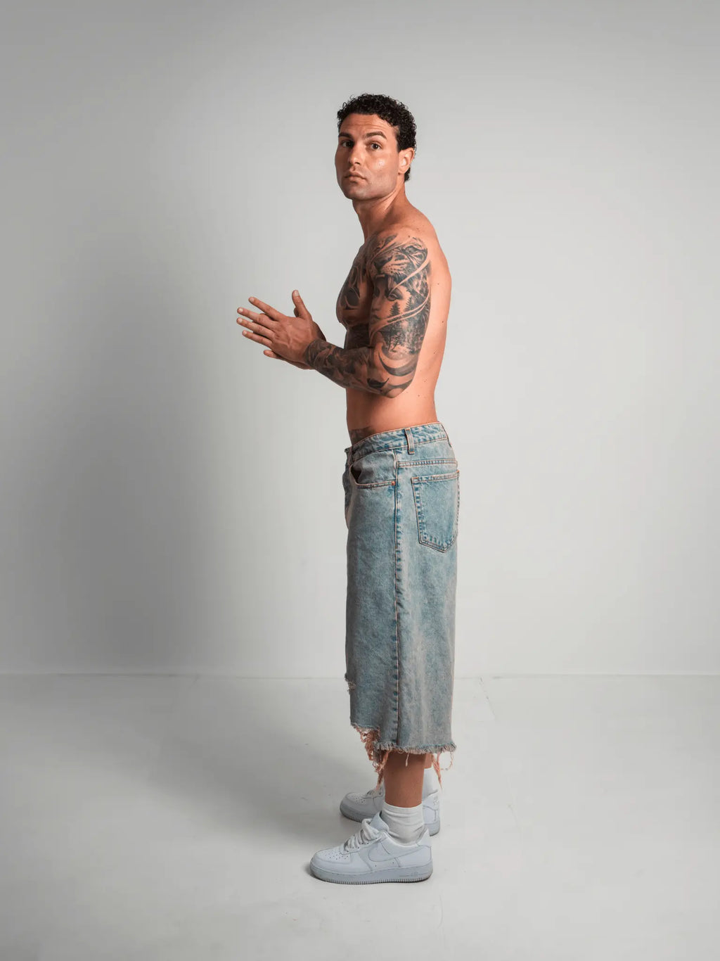 DENIM SHORT RUBBER