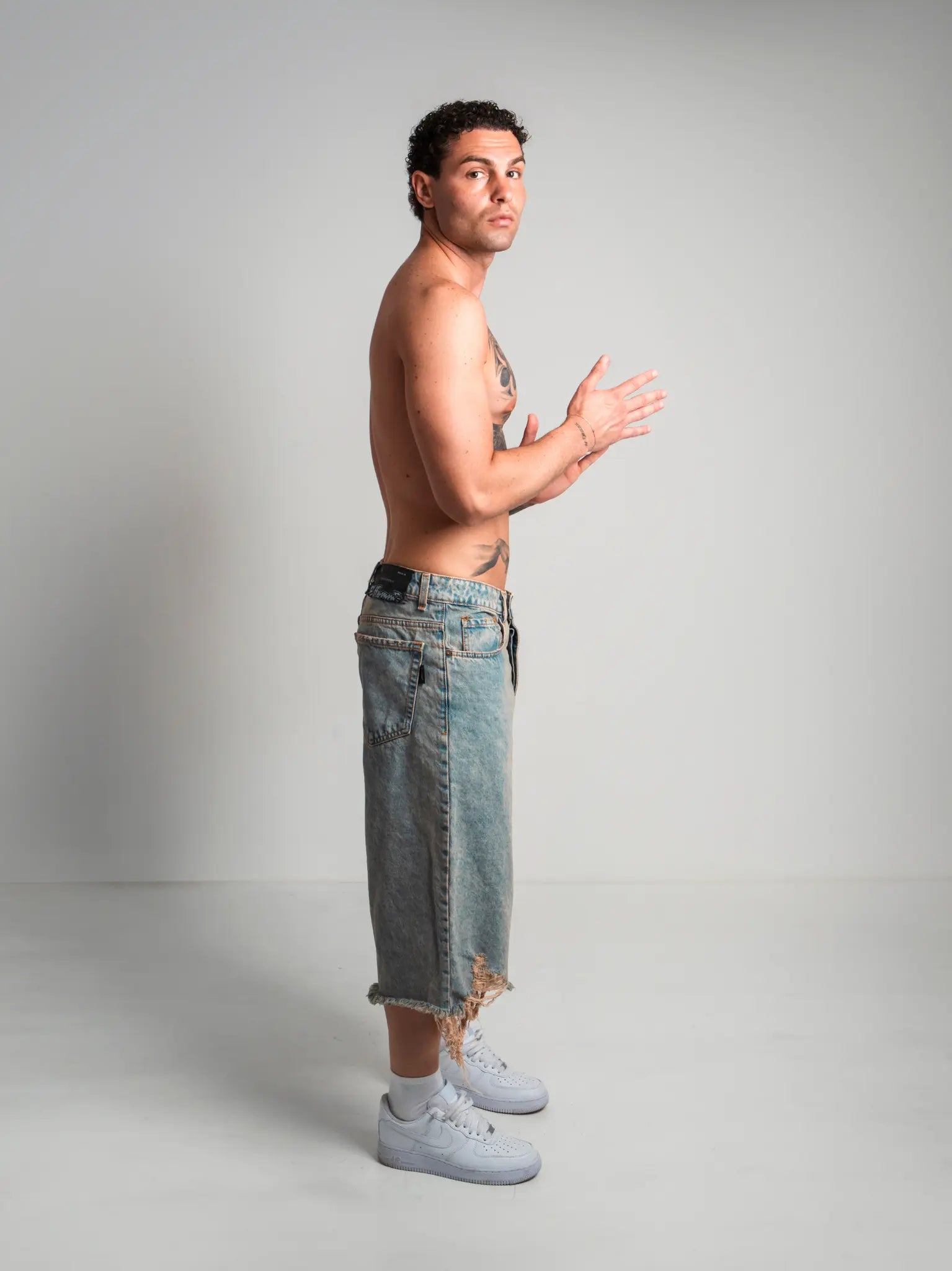 DENIM SHORT RUBBER