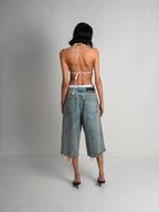 DENIM SHORT RUBBER