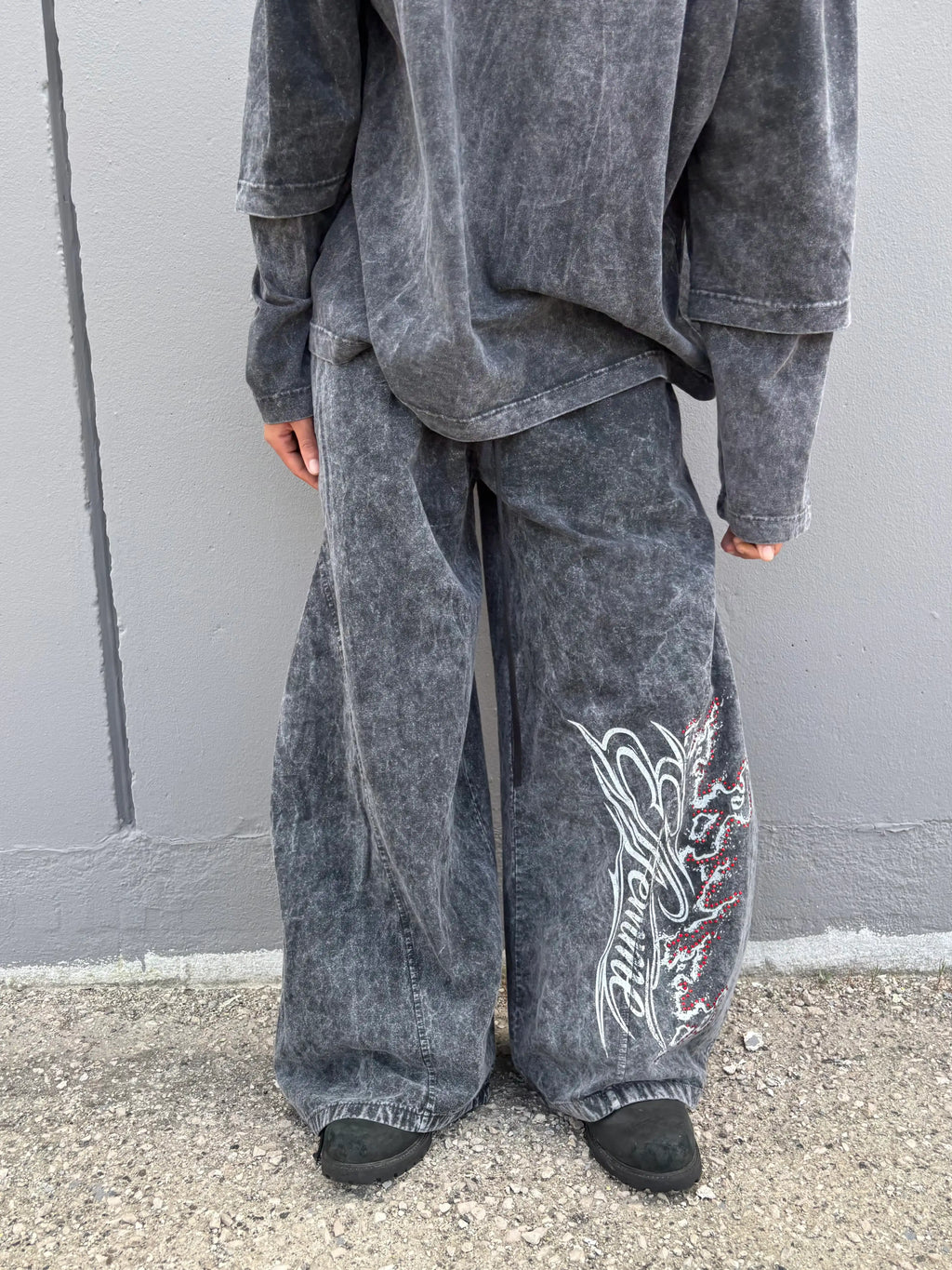 Runway Wide Pants Black