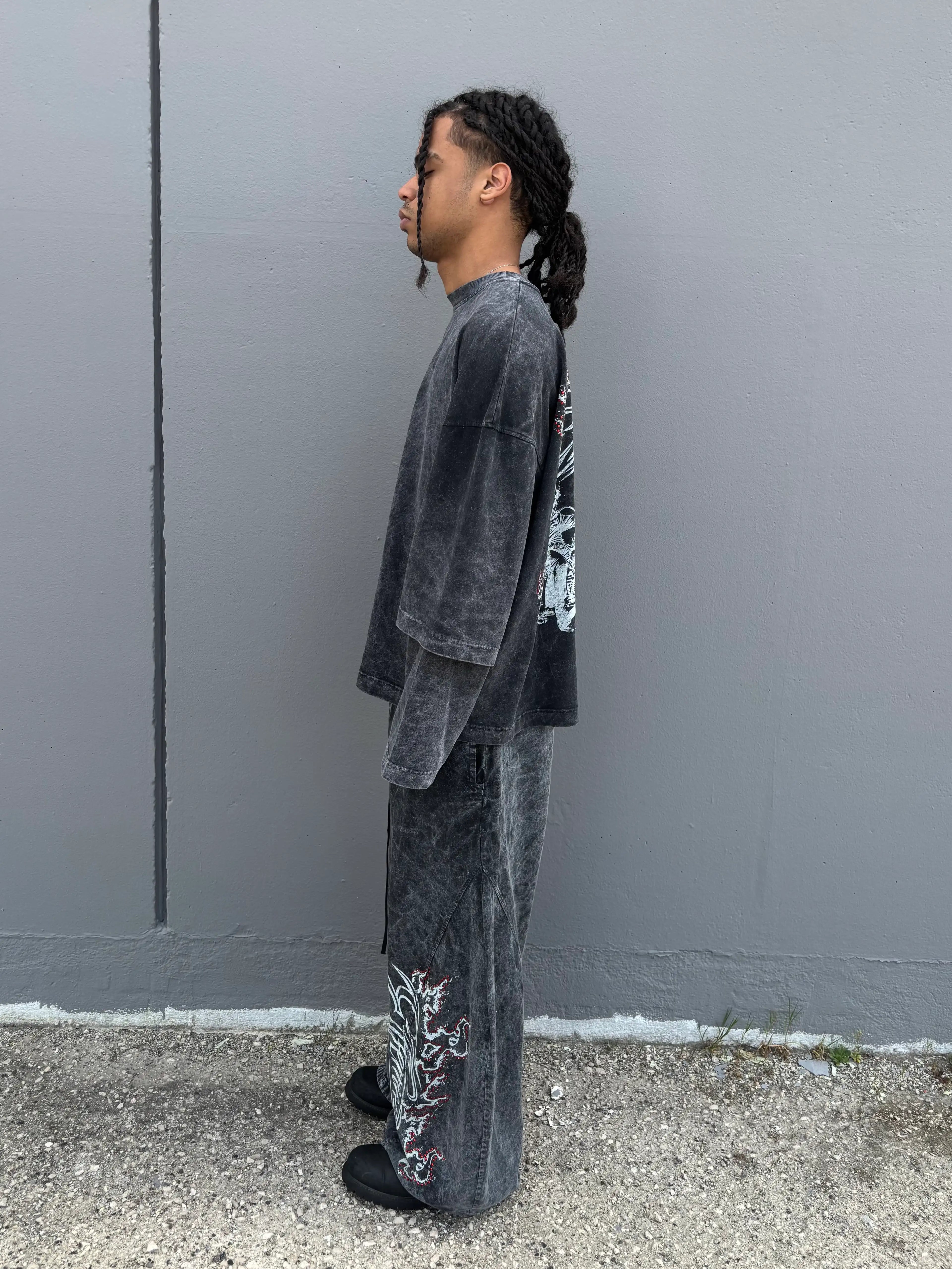 Runway Wide Pants Black