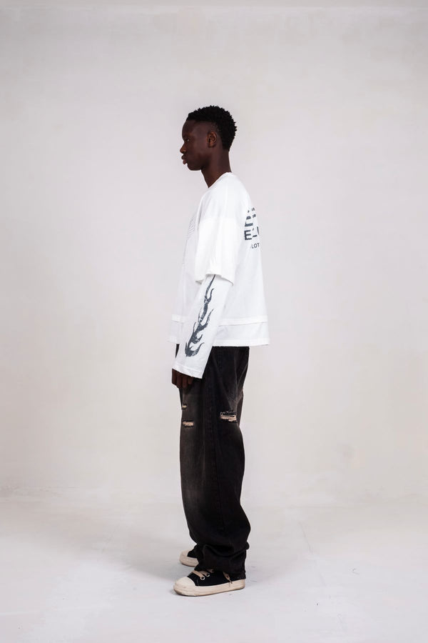 LONGSLEEVE DIAMOND EAGLE WHITE