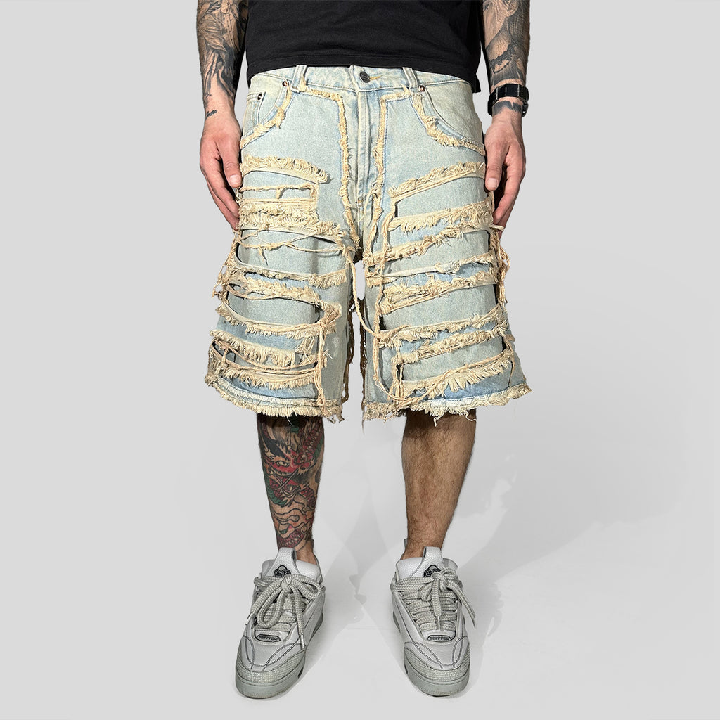 Short Double Denim 02 Vintage Wash