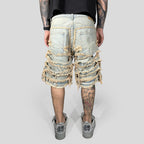 Short Double Denim 02 Vintage Wash