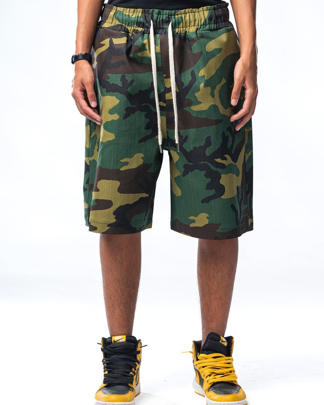 Bermuda military in cotone con coulisse Effemme Exclusive Lab