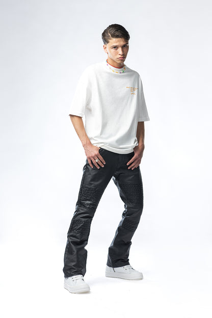 White T-shirt with Demon print