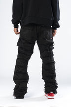 Jeans double denim nero Effemme Exclusive Lab