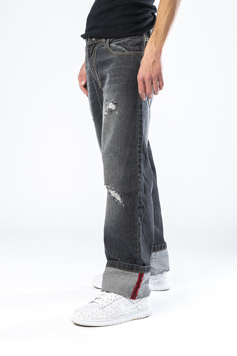 Jeans lavaggio grigio stonewash fit Effemme Exclusive Lab