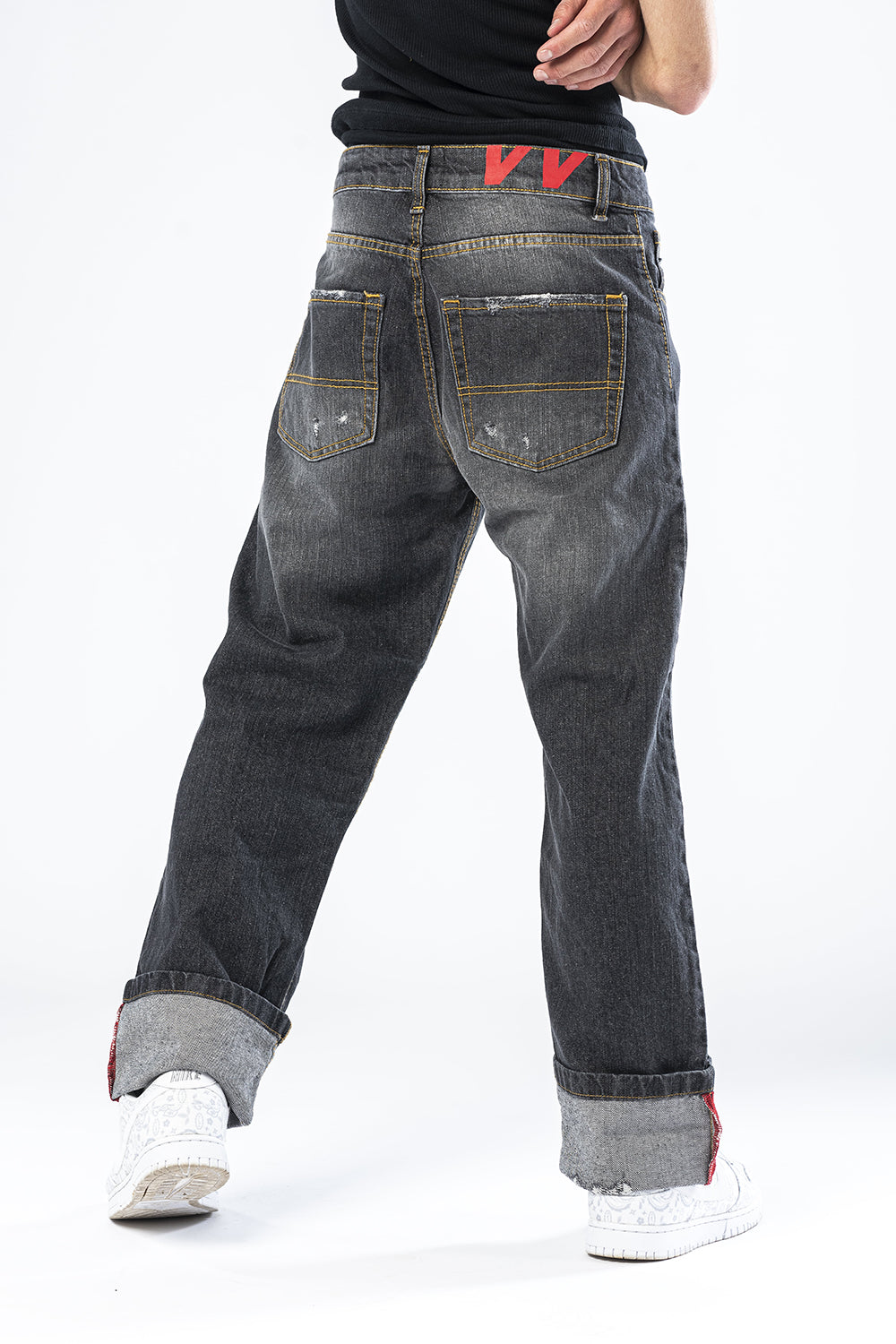 Effemme Exclusive Lab stonewash fit gray wash jeans
