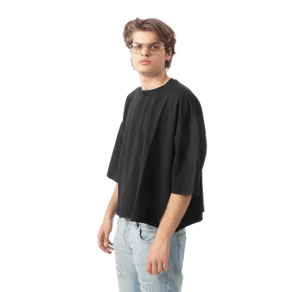 Cropped tee "Market" Black Effemme Exclusive Lab