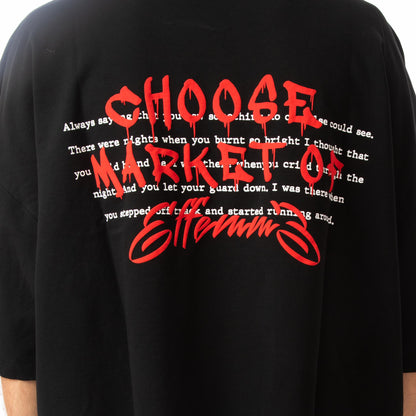 Camiseta corta "Market" Black Effemme Exclusive Lab