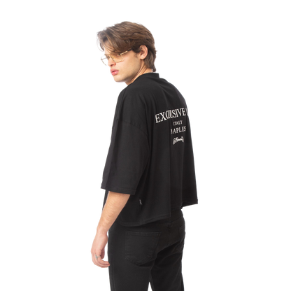 Cropped tee "Wean" Black Effemme Exclusive Lab