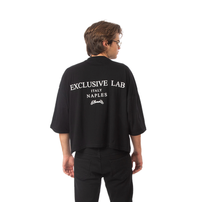 Cropped tee "Wean" Black Effemme Exclusive Lab