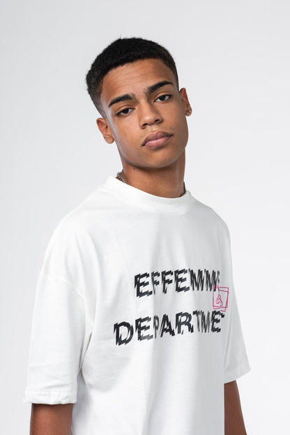 T-shirt with Effemme Department print