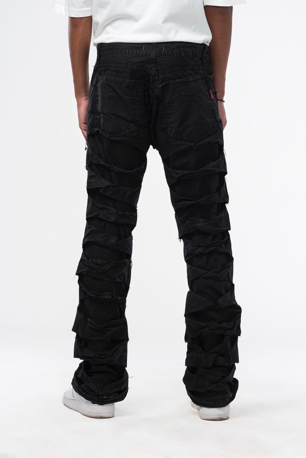 Jeans nero con effetto double denim Effemme Exclusive Lab