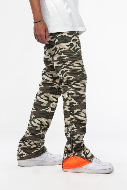 Jeans camouflage con inserti a contrasto Effemme Exclusive Lab