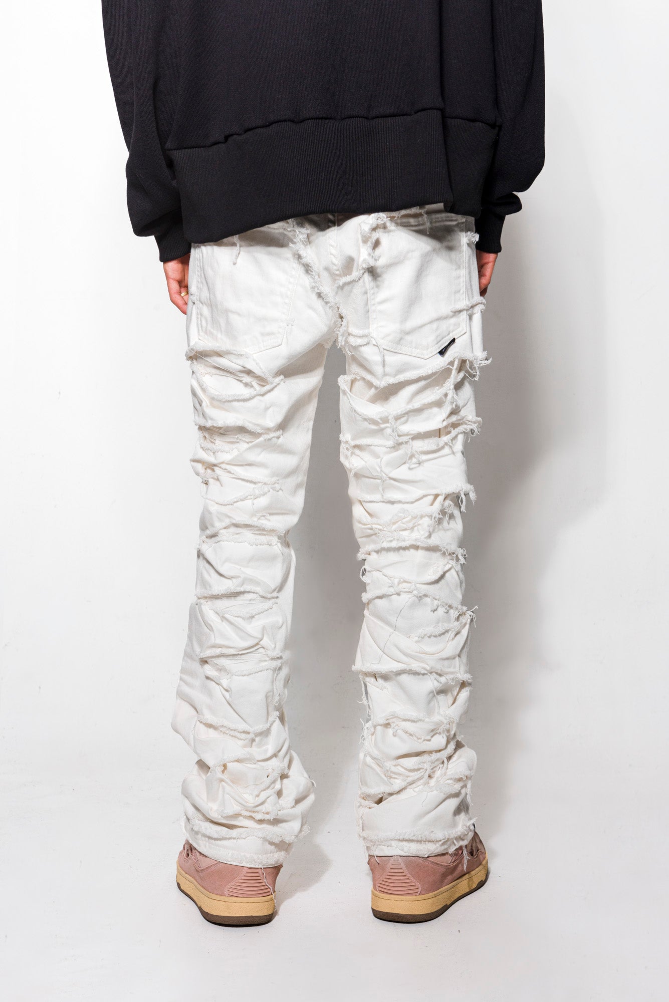 Effemme Exclusive Lab jeans blancos de doble mezclilla